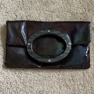 Kate Spade black evening clutch